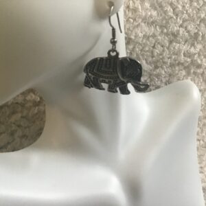 Metal Elephant Earrings