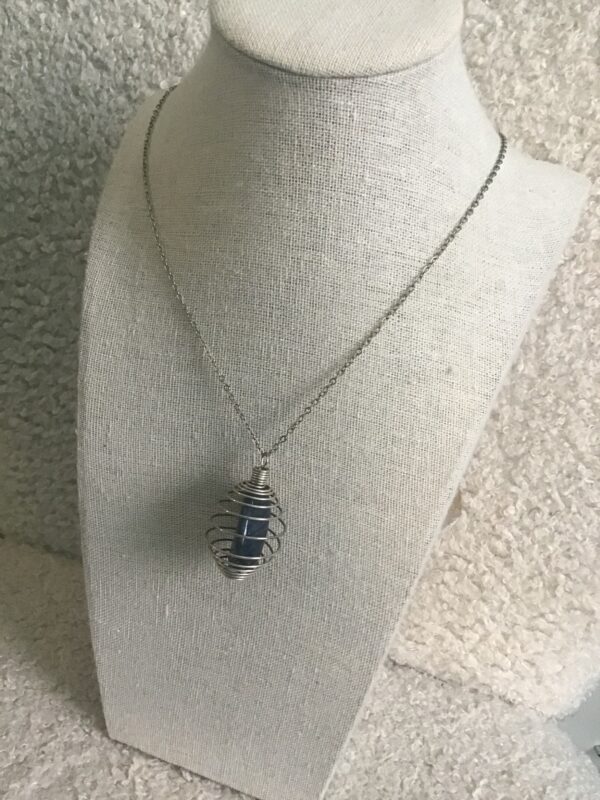 Polished Stone in Spiral Necklace - Image 3