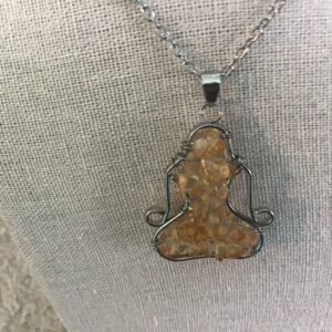 Meditating Woman Necklace