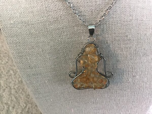Meditating Woman Necklace