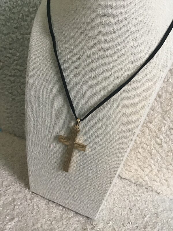 Gold Colored Cross Pendant - Image 3