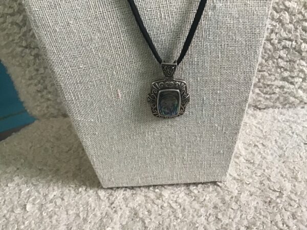 Silver and (Opal or Abalone Shell) Pendant - Image 4