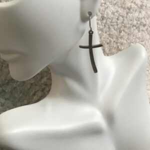 Sword Shaped Cross Earrings
