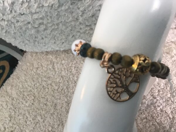 Tree of Life Brown Bead Bracelet