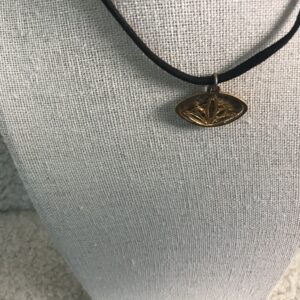 Lotus Flower/Desire, Ask, Believe, Receive Pendant