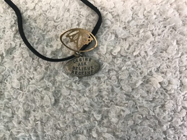 Lotus Flower/Desire, Ask, Believe, Receive Pendant - Image 4