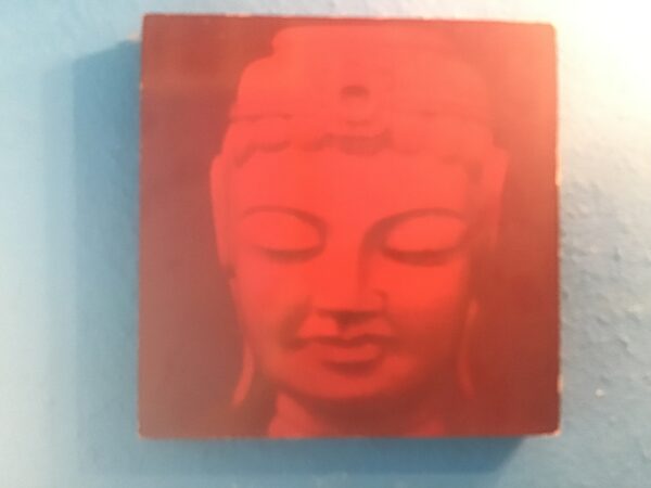 Red Buddha Face Picture - Image 2