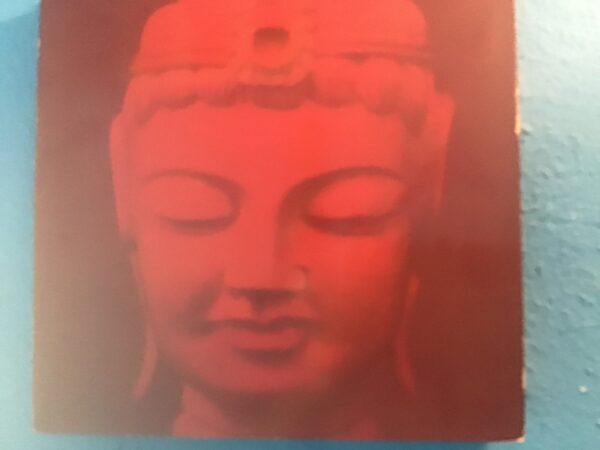 Red Buddha Face Picture