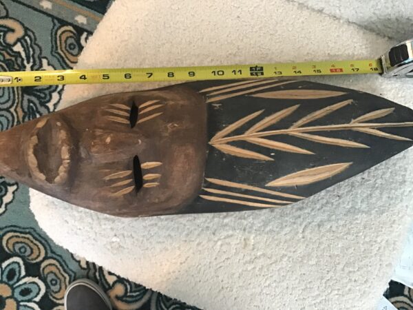 Brown and Black Light Wood Wall Mask - Image 4